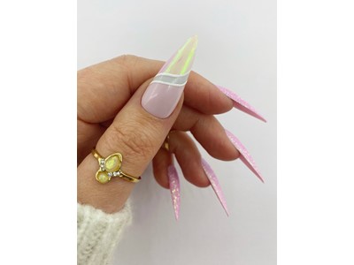Nail Foil, Pink Opalescent Shimmer NEW