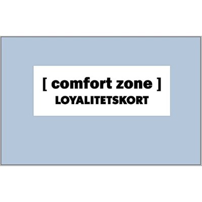 Loyalitetskort, comfort zone
