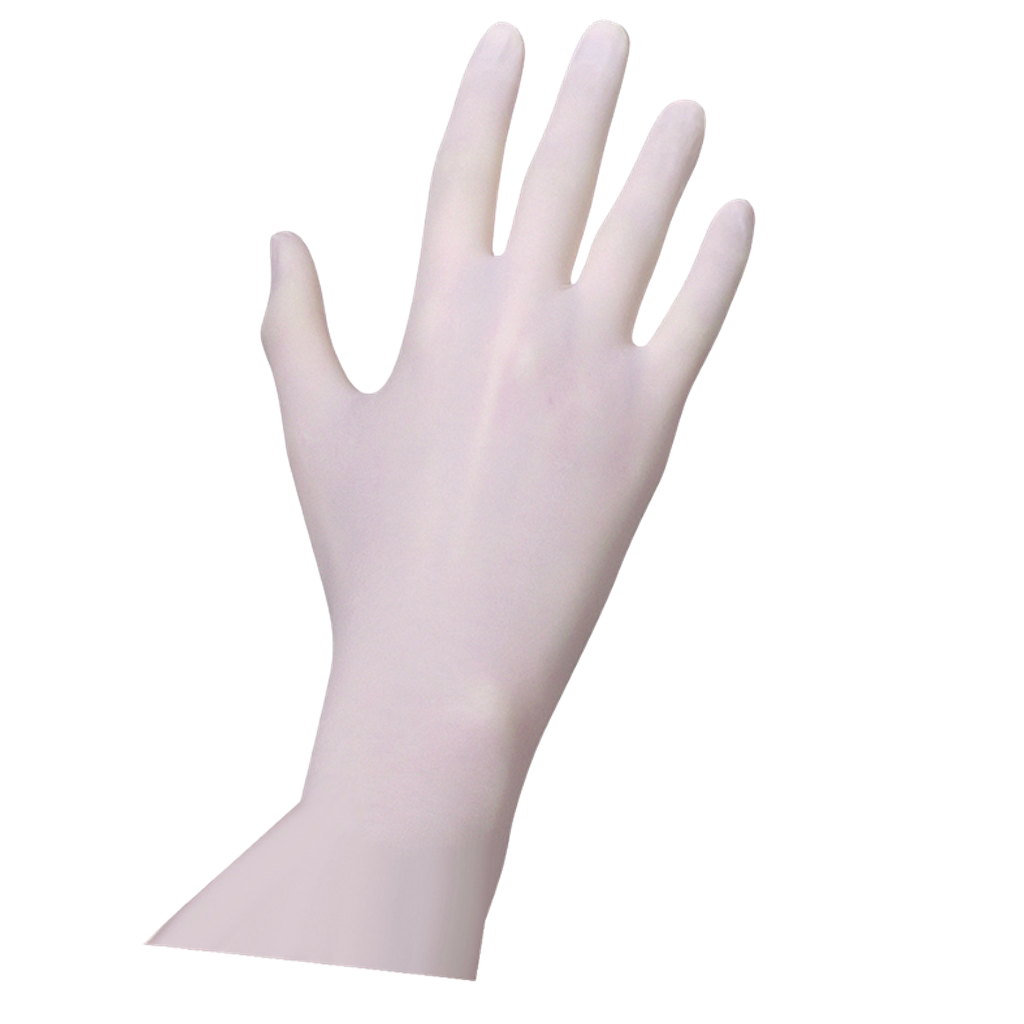 Gloves Nitrile, White, Large (8-9)