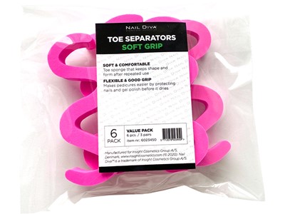 Toe Separator, Soft, Latex, Pink