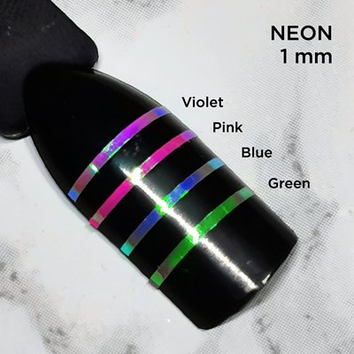 Nail Tape, Violet Neon 1 mm
