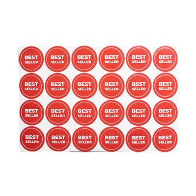 Bestseller Sticker Detachable Red