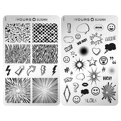 Stamping Plate Cartoon Style Double side