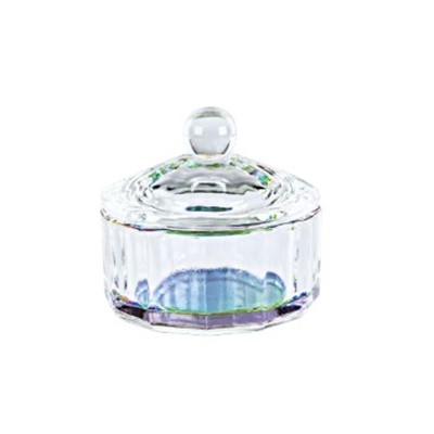 Dappen Dish Glass with Lid round, Color