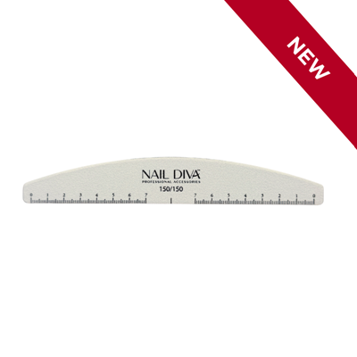 File Halfmoon White w. Ruler 150/150 NEW