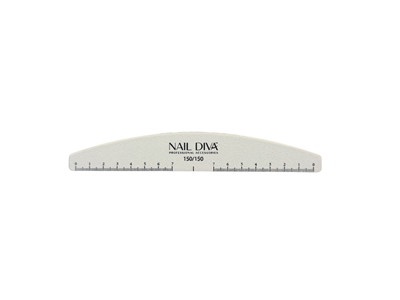 File Halfmoon White w. Ruler 150/150 NEW