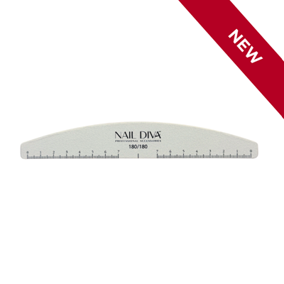 File Halfmoon White w. Ruler 180/180 NEW