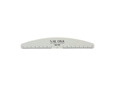 File Halfmoon White w. Ruler 180/180 NEW