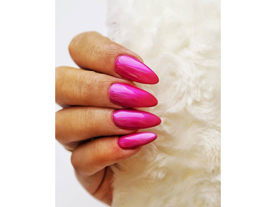 Nail Shadow Glitter, Fuchsia Pink