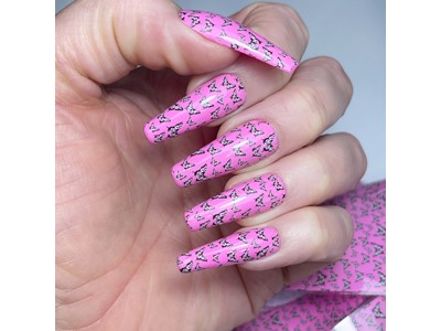 Nail Foil, Pink Butterfly