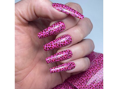 Nail Foil, Pink Leopard