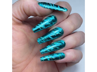 Nail Foil, Turquoise Waves NEW