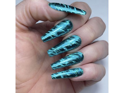 Nail Foil, Turquoise Waves NEW
