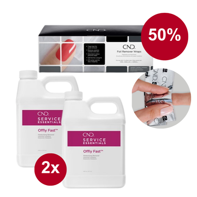 CND Offly Fast Salon Kit + 50% Wraps