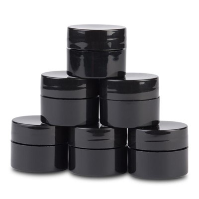 Jars, Black Mixing Containers, Gels