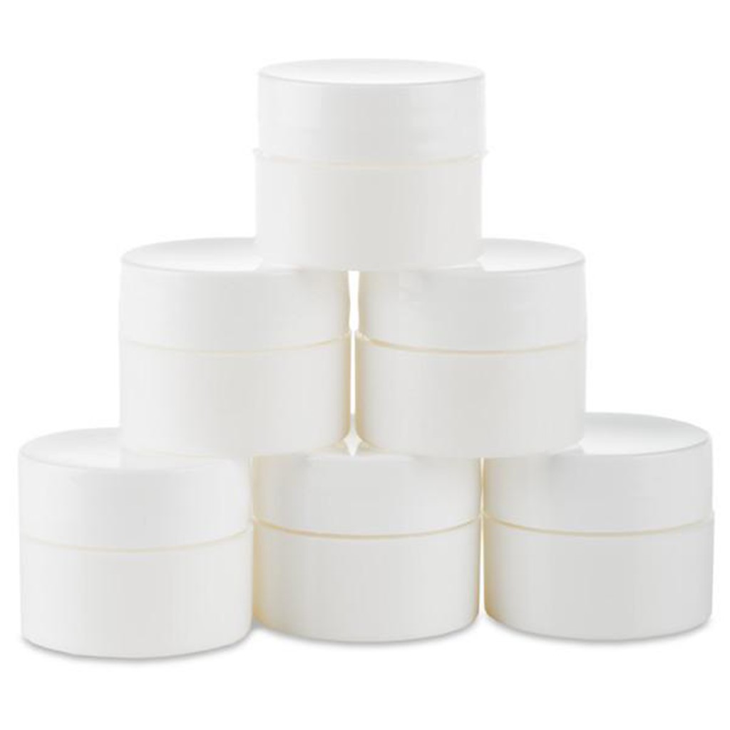Jars, White Mixing Containers, Gels