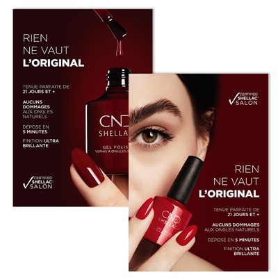 Poster, CND Shellac Red Look Big NEW