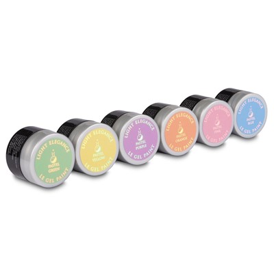 Pastel LE Gel Paint Kit :: Contains six 