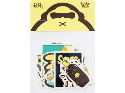 Speciality Sticker Pack, Sun Bum