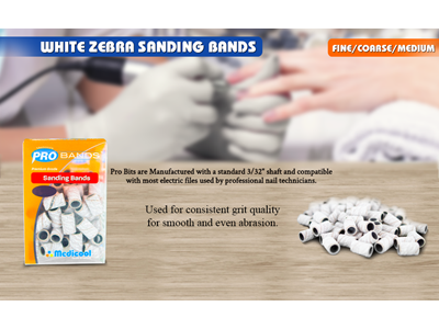 Sanding Bands Box, White, Coarse 