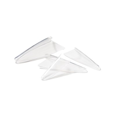 Clear Stiletto Individual Tips. Size 10