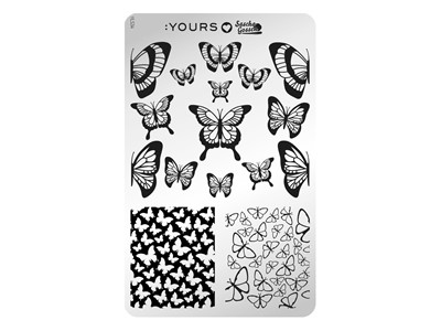 Stamping Plate Butterfly Garden DS