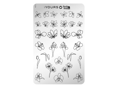 Stamping Plate Butterfly Garden DS
