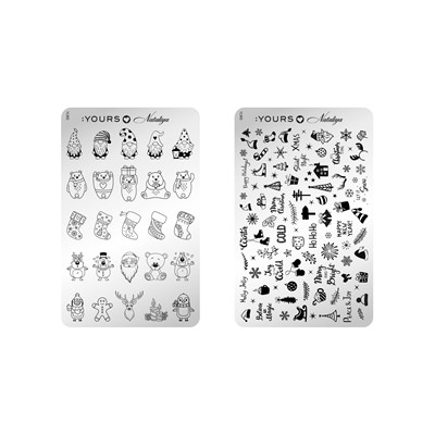 Stamping Plate Dear Santa Double sided